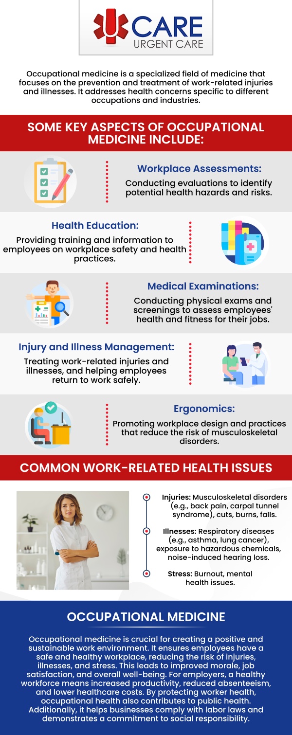 At UCare Urgent Care and Walk-In Clinic, we offer various occupational health services such as TB testing, DOT and non-DOT Drug screens, DOT physicals, and many more! For more information, contact us today! We are a walk-in clinic located in Horizon City TX, on North Zaragoza Rd. in El Paso TX, and on Lee Trevino Dr. in El Paso TX. At UCare Urgent Care and Walk-In Clinic, we offer various occupational health services such as TB testing, DOT and non-DOT Drug screens, DOT physicals, and many more! For more information, contact us today! We are a walk-in clinic located in Horizon City TX, on North Zaragoza Rd. in El Paso TX, and on Lee Trevino Dr. in El Paso TX.